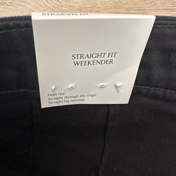 Banana Republic The Weekender Straight Leg Pant Black 6 713476 - Picture 9 of 14